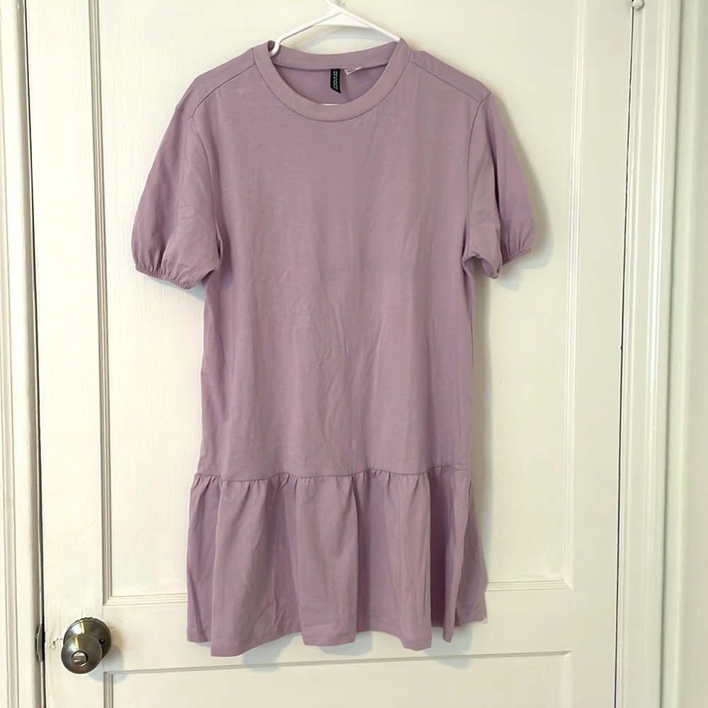 H&M Drop Waist Casual Dress - Light Purple XS